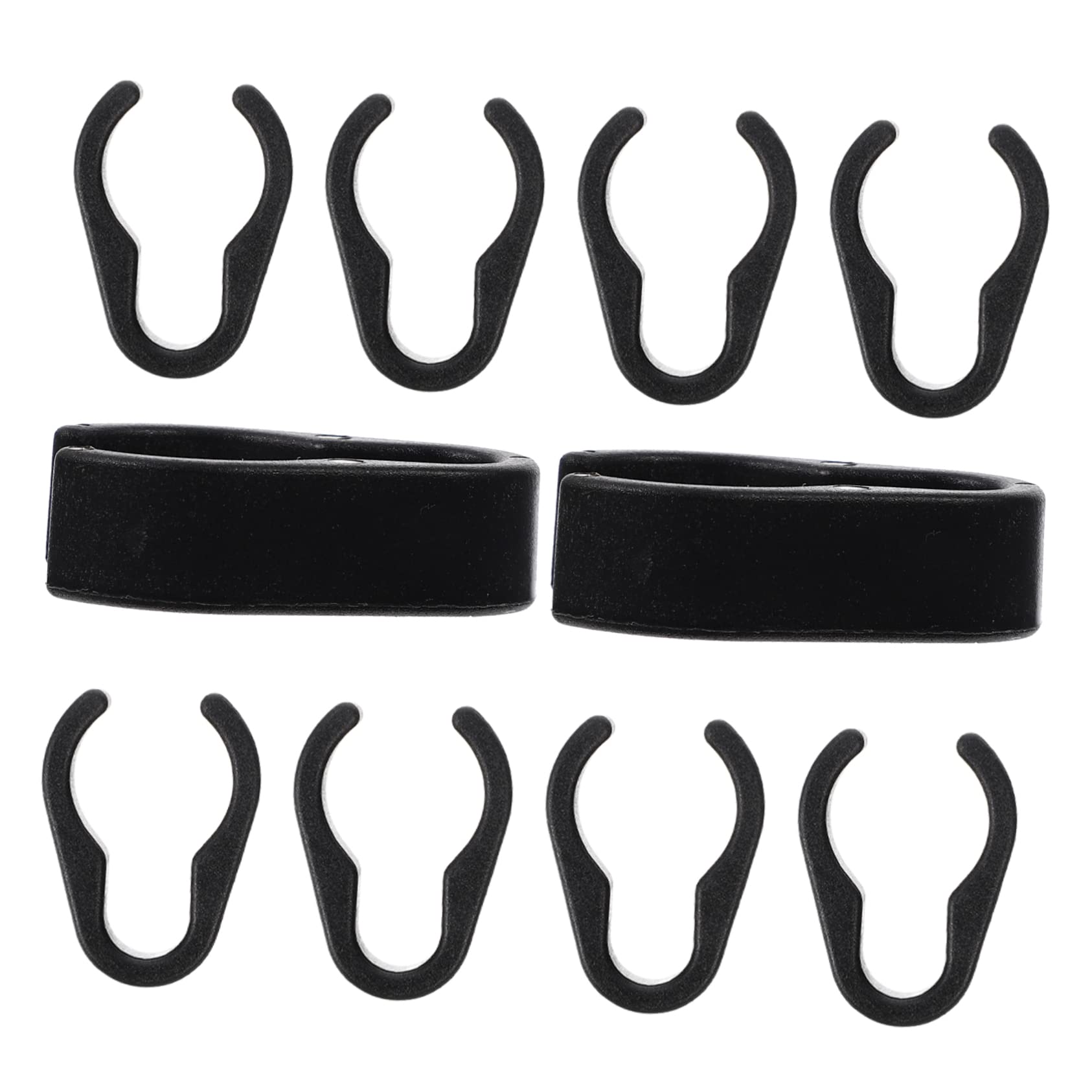 OFFSCH Mic Cable Clip 10pcs Microphone Clip Plastic Bracket Card Flexible Mic Cable Holder