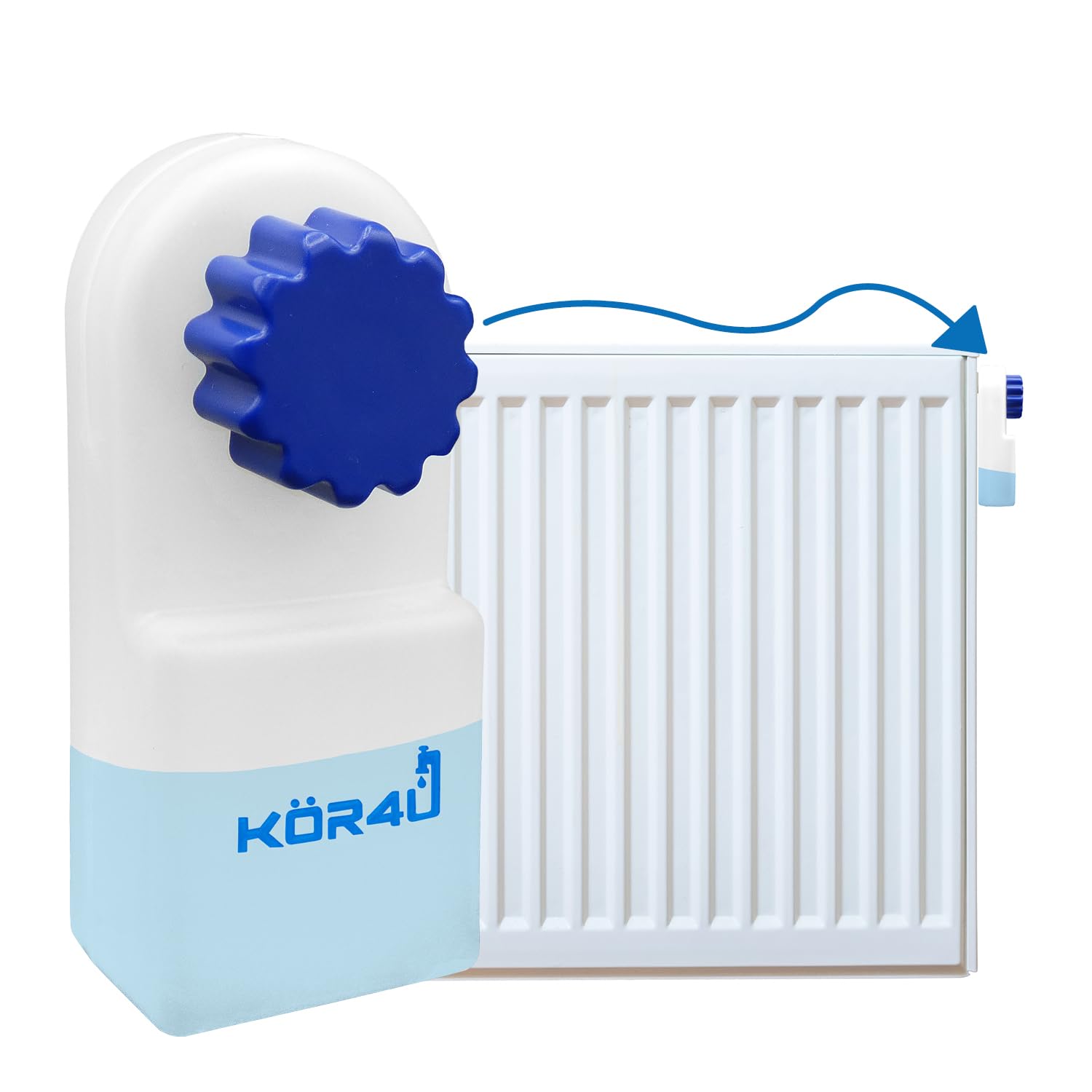 kör4u Bleed Box for Radiators Bleed Box Heater Key Radiator Bleed Blue