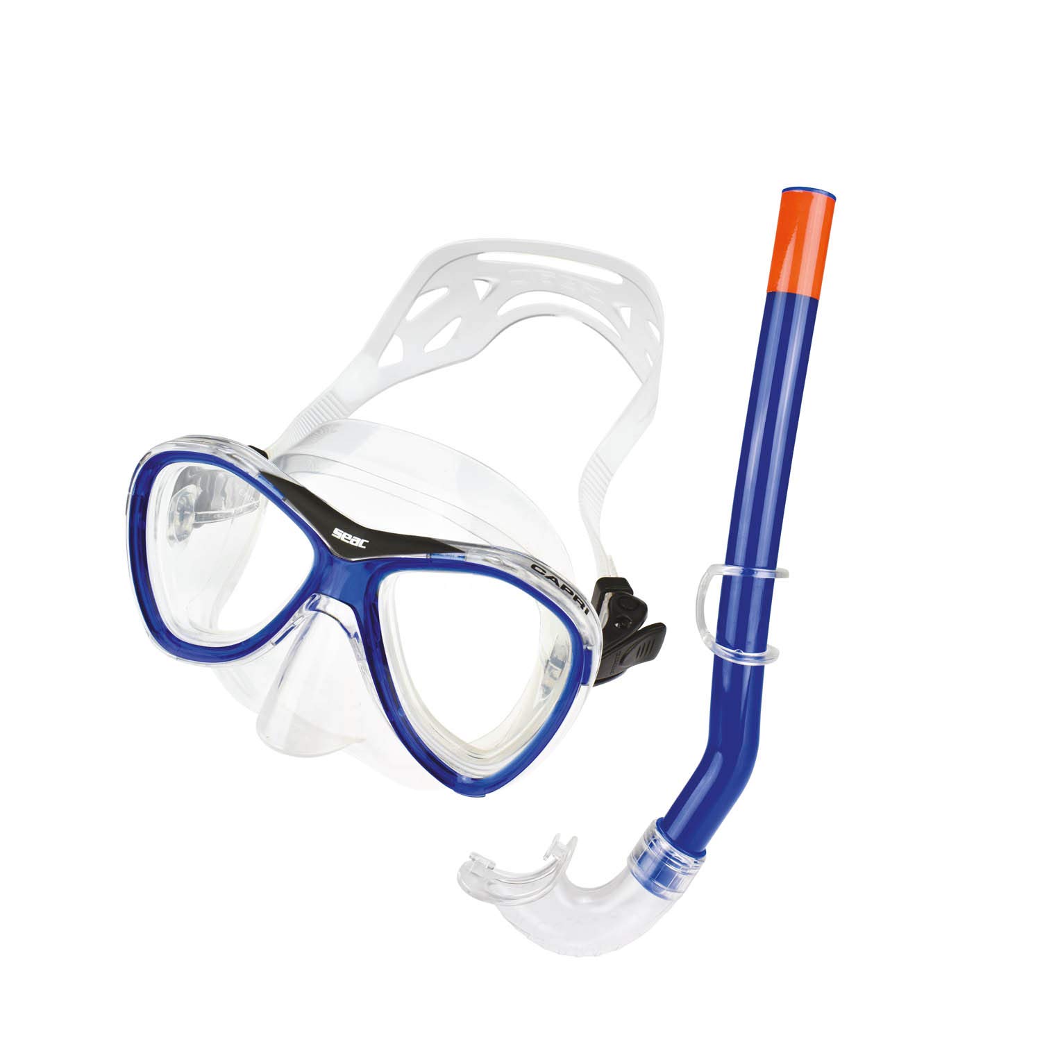 SEAC Set Capri, Mask and Snorkel for Adults, Teens and Children
