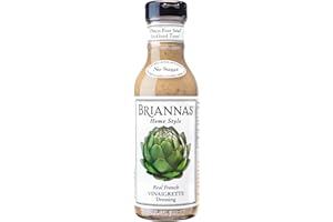 BRIANNAS - Home Style Real French Vinaigrette Dressing – Fine Salad Dressing made with Premium Ingredients - Gluten Free, Kosher, No Sugar, & Vegan Dressing - 12 oz. Bottle