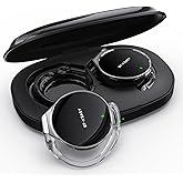 BEVCEFCC Open Ear Headphones Wireless Bluetooth 5.3 Open Buds Wireless Earbuds Over Ear Hooks Bluetooth Headphones with Microphone Clip on Bluetooth Earphones On Ear Headphones with Earhooks