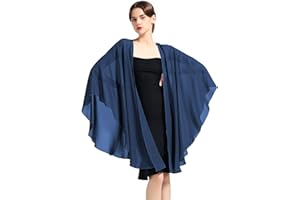 BEAUTELICATE Shawl Wrap Chiffon Scarf For Women Evening Dresses Wedding Stole Plus Size S66