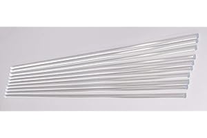 BEST ACRYLICS 10 Pcs 1/4” Diameter x 18” Inch Long Clear Acrylic Plexiglass Rods - .25 Dia - 6.3mm