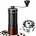 Mini Manual Coffee Grinder with CNC Stainless Steel Conical Burr & 40 Adjustable Settings, Portable Hand Coffee Bean Mill with 30g Capacity & Crank, Great for Travel, Camping, Espresso, Pour Over, etc