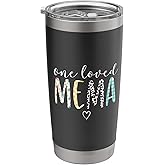 Mema Gifts Women One Loved Mema Mother's Day Stainless Steel Insulated Tumbler