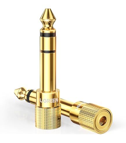 Amazon.com: Amazon Basics Gold Plated 6.35mm 1/4 Male to 3.5