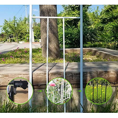 GEREP Selbstversammlung Eisen Rosenbogen Torbogen Gartenbogen, für Kletterpflanzen und Rosen, Witterungsbeständig/golden / W1.8×H2.4m – Bild 7