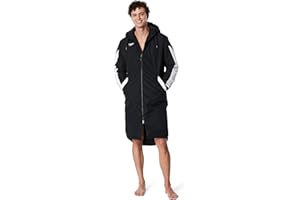 Speedo Unisex Adult Parka Jacket Fleece Lined Team Colors - Edge Speedo Black, Small