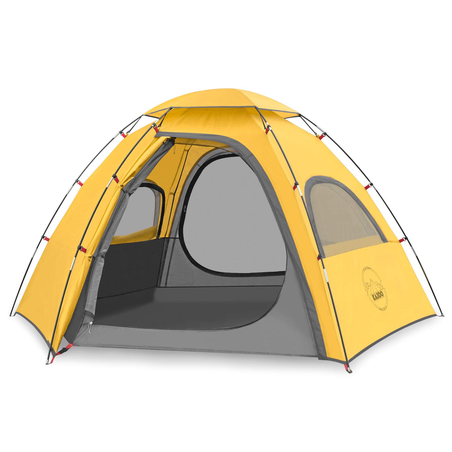 KAZOO Outdoor Camping Tent 2/4 Person Waterproof Camping Tents Easy