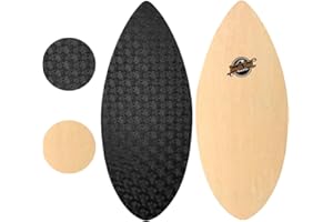 South Bay Board Co. - 41" / 36” Skipper Skimboard - Beginners Skim Board for Kids - Durable, Lightweight Wood Body with Wax-F