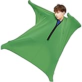 SANHO Dynamic Movement Sensory Sock Body Sock,X-Large,Good for Height:62"-73",For Autistic & Sensory Processing Disorders, Updated Version,Olive green