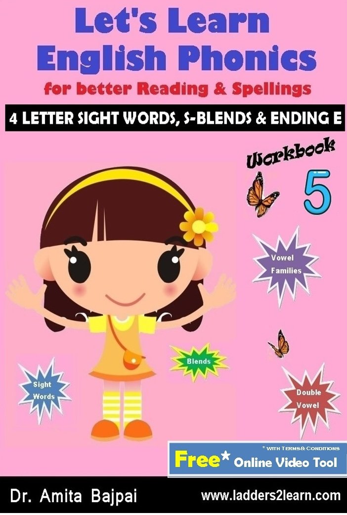 Buy Let's Learn English Phonics 5 : 4 Letter Sight Words, S ...