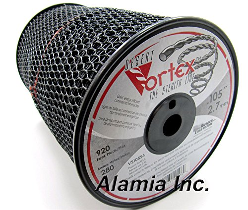 Original Black Vortex 105 Comercial Trimmer Line 5-Lbs. Large Spool 920 Feet, MADE IN USA