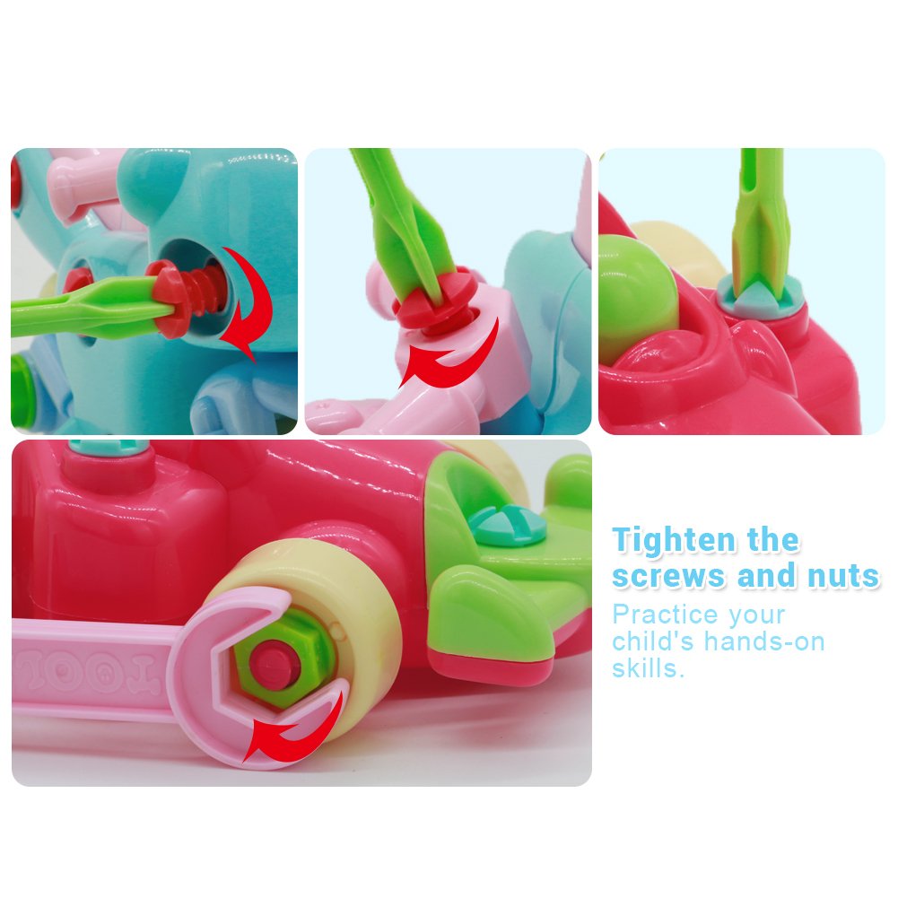 Nuheby Macchina Giocattolo Giochi da Assemblare Kit Costruzione Auto Moto Macchina da Corsa Macchina Bambini 3,4,5,6 Anni