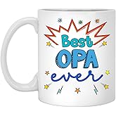 GordonDesign Best Opa Ever Mug, Opa Coffe Mug, Birthday Gifts For Opa, Men, Husband, Father's Day Gift For Opa, Opa Gifts, Best Opa Gifts From Daughter, Son, Wife, Kids 11oz, MUG-IKYOA5J5YH-11oz
