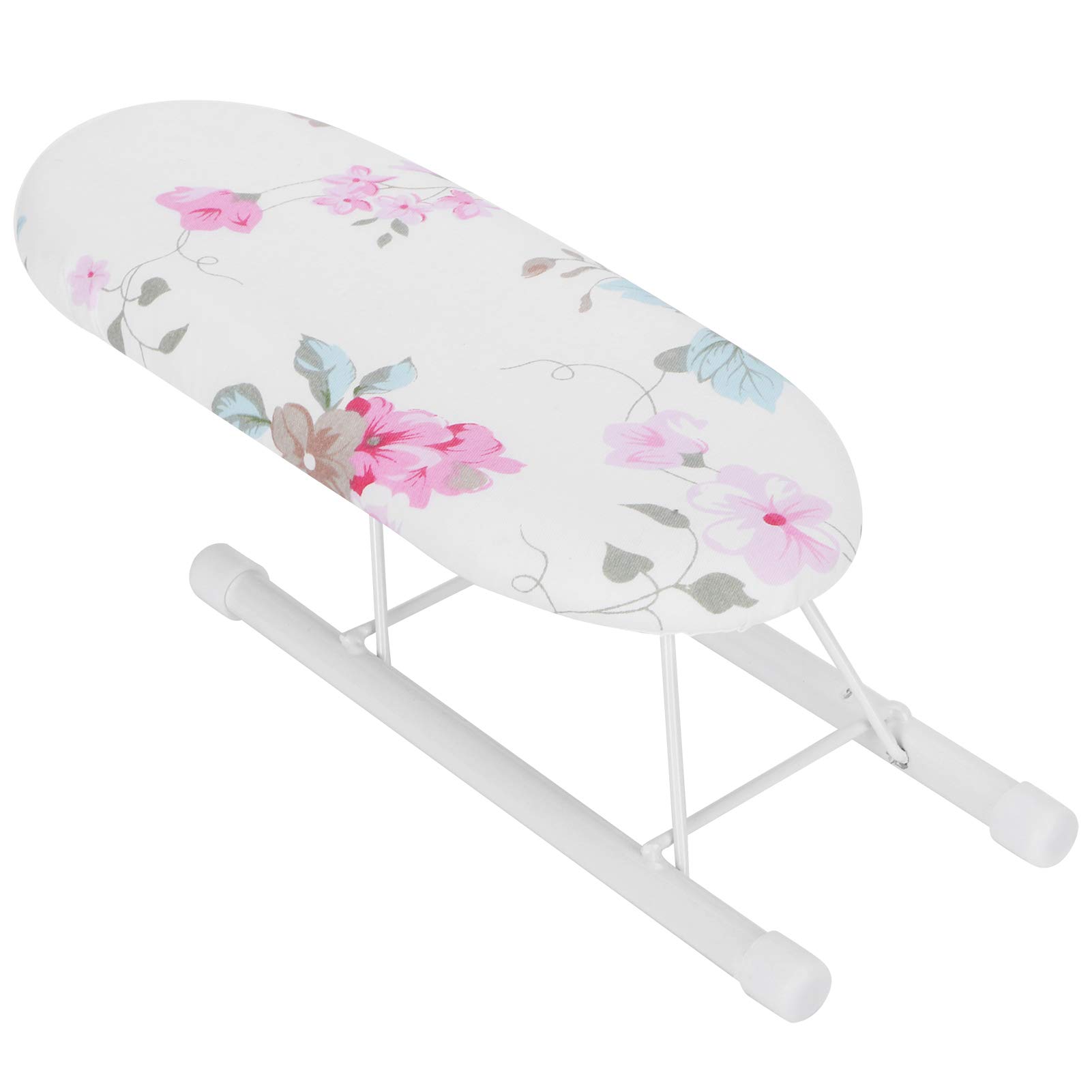 Portable Ironing Board,Mini Ironing Board Tabletop,Ironing Boards Mini Ironing Board Foldable Sleeve Cuffs Collars Ironing Table for Home Travel UseFashion Grid(Flower Pattern)