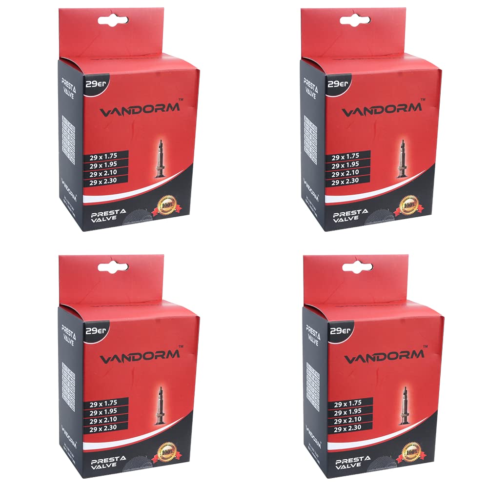 Vandorm 4 PACK 29" x 1.50" - 2.30" 29ER MTB Bike Bicycle Butyl Presta Inner tubes