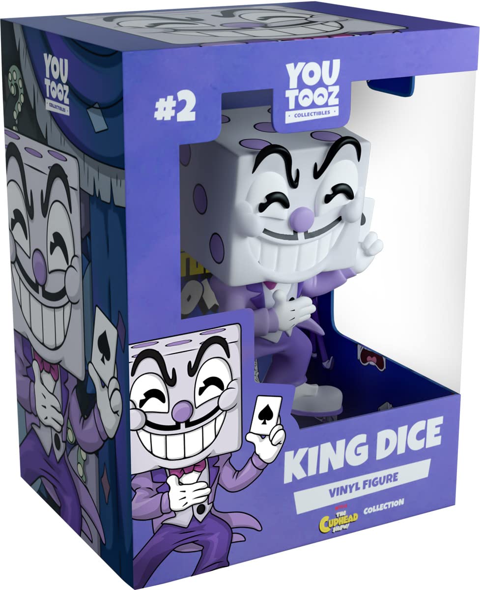 Figura de vinilo Youtooz Cuphead King Dice, coleccionable de alta gama de 4,5 de la colección Netflix Show