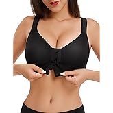 Front Closure Bras for Women Wireless Post Surgery Full Coverage Mastectomy Bra