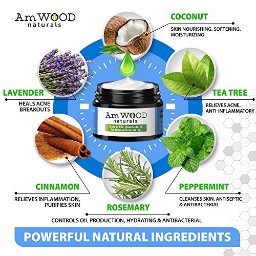 Acne Spot Treatment Cream - Made in USA - Fast-Acting Formula for Clearing Severe Acne from Face & Body - Effective & Invisible Cystic Acne Cleanser Solution for Teens & Adults