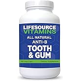 LifeSourceVitamins Tooth &amp; Gum - Anti-B - Support - 90 Caps - Proprietary Formula - LVs, 1 Count (Pack of 1)