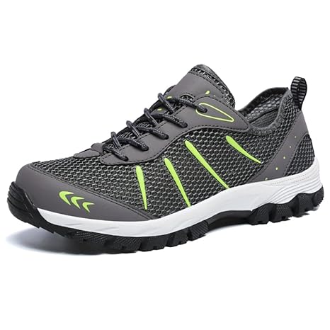 MERRYHE Männer Sommer Mesh Trainer Plus Größe Lace up Wandern Nordic Walking Schuhe Breathable Turnschuhe Outdoor-Klettern