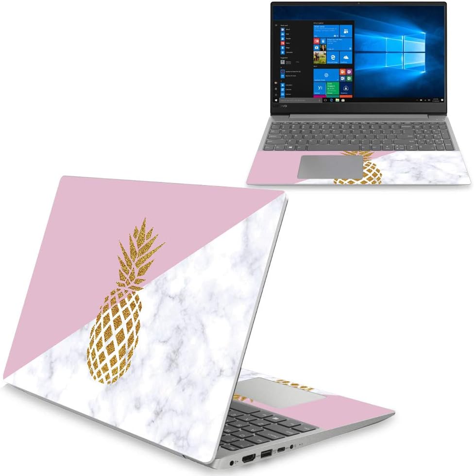 MightySkins Skin Compatible With Lenovo Ideapad 330S 15" (2018) - Pretty Pineapple | Protective, Durable, and Unique Vinyl Decal wrap cover | Easy To Apply, Remove, and Change Styles | Made in the USA