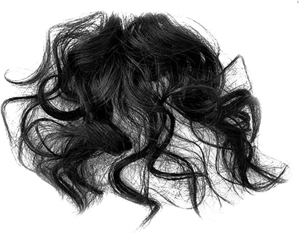 CactusAngui Other Wig Natural Fluffy Curly Fake Fringe Bang Girls Clip-in Hair Extension Hairpiece - Black