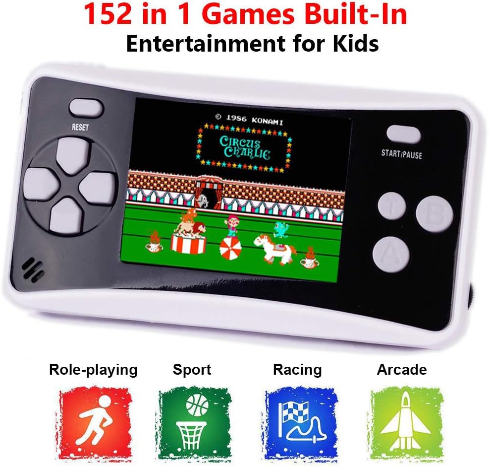 Handheld Games Console for Kids, Portable Retro Video Game Can Play on TV(Black1)