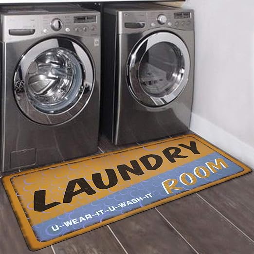 Amazon Com Ustide Yellow Rug Laundry Accessories And Decor Non