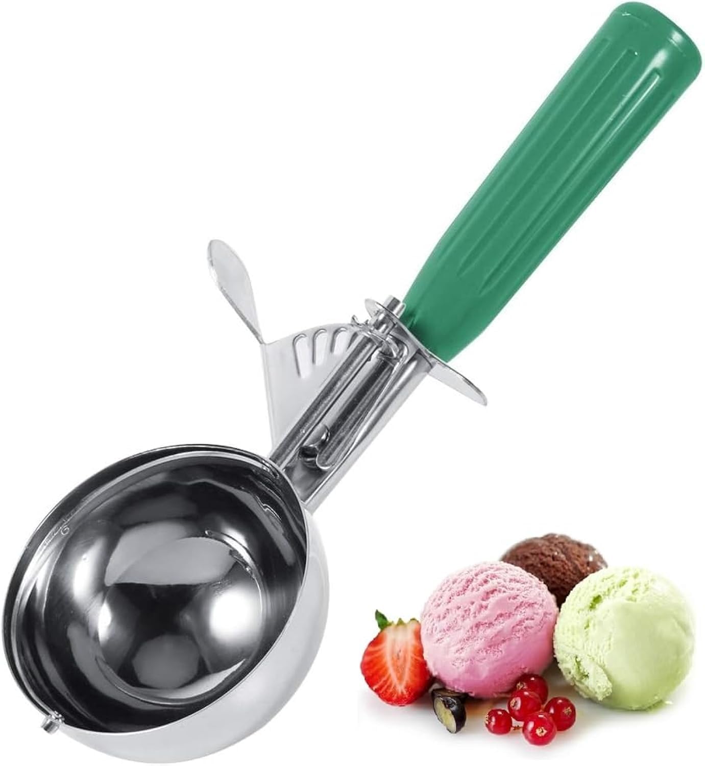 Ice Cream Scoop-Safe and Environmentally Friendly Multifunctional Stainless Steel Ice Cream Spoon is Suitable for Home and Dessert Shops
