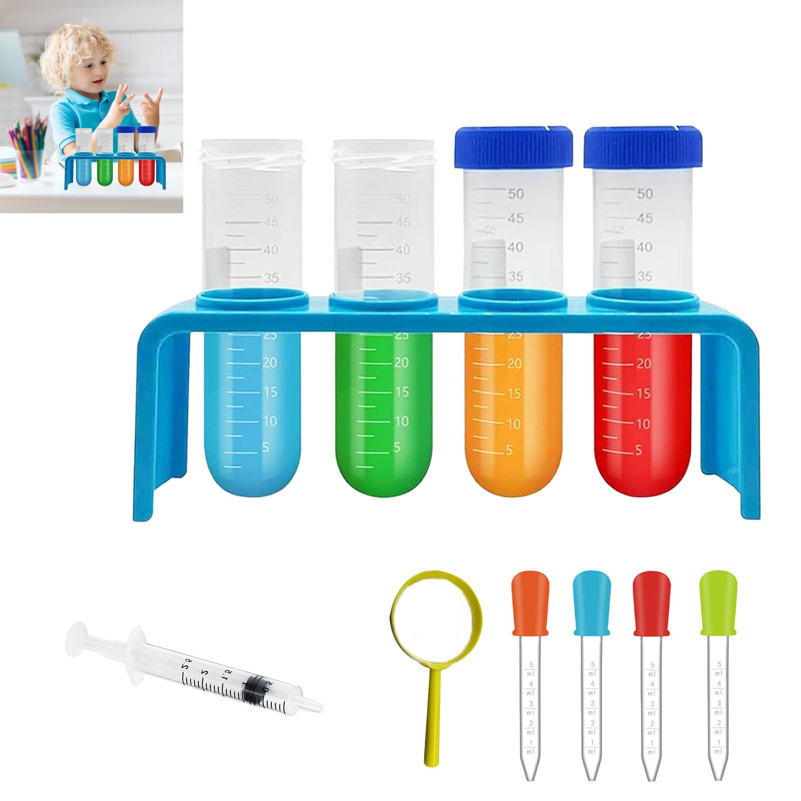 Potion Making Kit 11 PCS,Potions Kit with Test Tubes and Dropper Pipettes,Pipettes for Safe & Durable Educational Toys,Bath Potion Kit for Creative Scientific Experiments