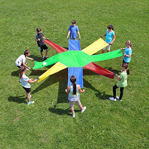 image for Sonyabecca Sunflower Parachute 8 Sheet 16 Handles Play Chute for 8 16 