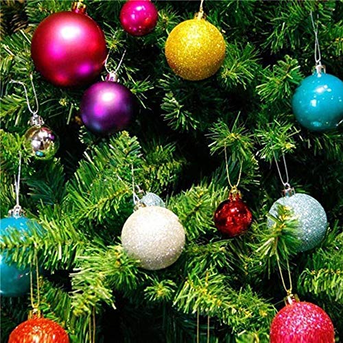 image for HanYoer Christmas Ball Baubles Assorted Pendant Shatterproof Ball Orna