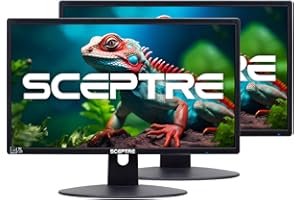 Generic 2 Pack - 20 Inch Monitor FHD 1600 x 900 Computer Monitor, 75 Hz, 5 Milliseconds, VESA Mount, Tilt, VGA and HDMI x2, Professional and Gaming Monitor – 2 Pack, 2PACKE205W16003RT, MACHINE BLACK