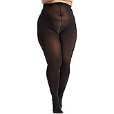 Frola Plus Size Tights for Women Semi Opaque Control Top High Waist Stockings 60 Denier Women's Pantyhose 2X 3X 4X 5X