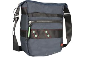 Larswon Vertical Messenger Bag, Crossbody Bag, Shoulder Bag Tablets Bag Satchel for Men Women Blue