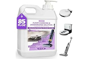 USKICH Floor Cleaning Solution- 85 FL OZ-Floor Cleaner for Mopping with Tineco,Deep Cleaning &Deodorizing for Roborock,Compatible with Saros Series,S8/S7 Series,Q Revo/Q Series,iFLOOR Series Wet Dry Vacuum
