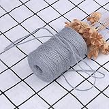 G2PLUS Grey Jute String Twine 2MM 100M Natural Garden Craft String view 3