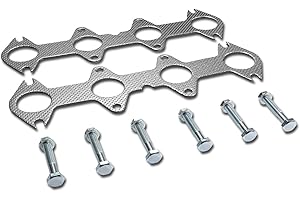 AUTO DYNASTY Aluminum Exhaust Manifold Header Gasket Set Compatible with 04-10 Ford F150 5.4L V8 4WD