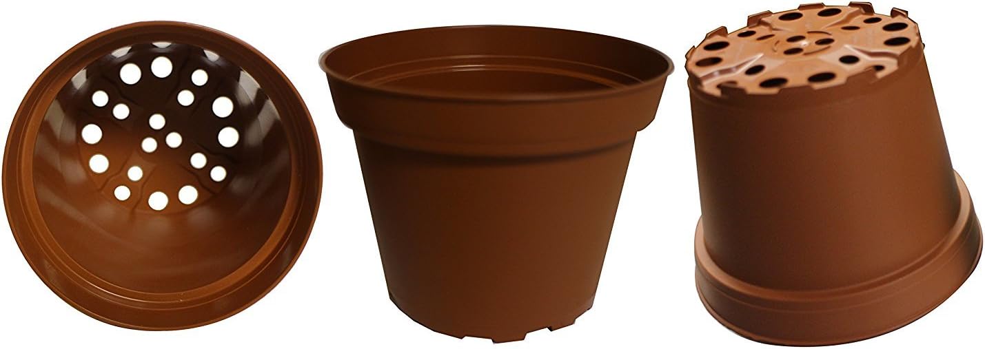 30-Pack, Plastic Pots for Plants, Cuttings & Seedlings, 4-Inch. Color: Terracotta: Garden & Outdoor
