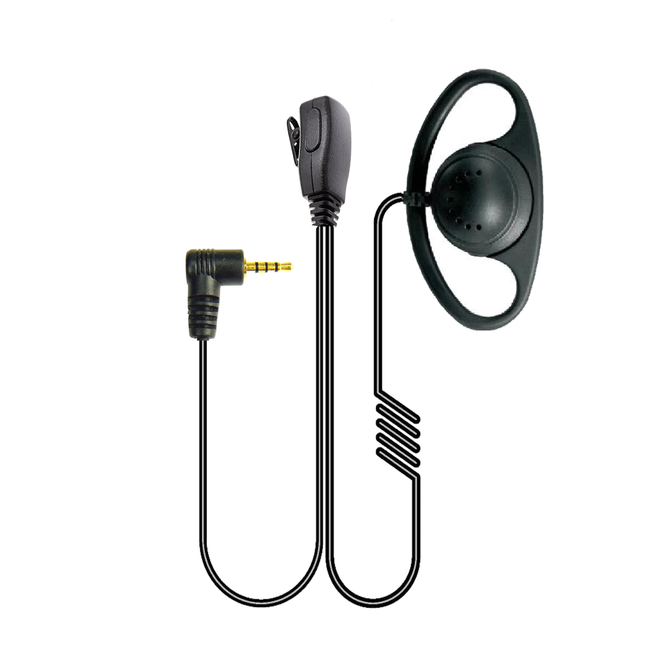 D Shape Ear cup Sepura 1 Pin Tetra Radio Earpiece Headset for SRP2000 SRP3000 SRH3500 and SRH3800