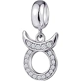 12 Zodiac Sign Charms for Charm Bracelets - 925 Sterling Silver Constellation/Horoscope Pendants