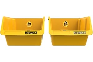 DEWALT Plastic Bins, 10lb Capacity, DEWALT Workshop Storage System Compatible (DWST82813)