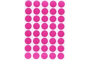 Royal Green Round Stickers Inventory dots Labels 19mm 3/4 inch - Pink - 600 Pack