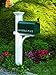 Good Directions 999191 Lazy Hill Farm Designs Sovereign Cedar Mailbox Post, White