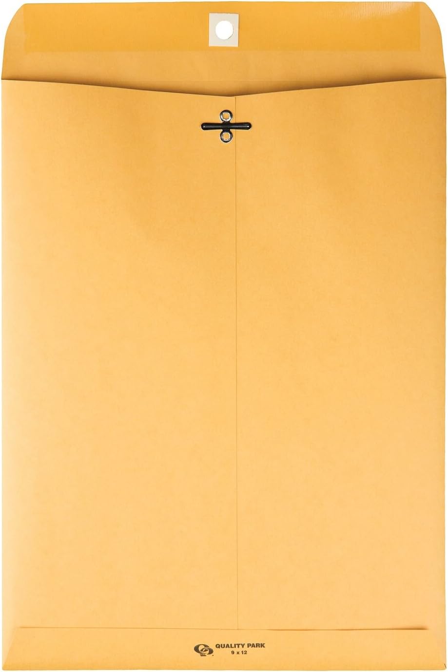 Quality Park 9 x 12 Clasp Envelopes with Deeply Gummed Flaps, Great for Filing, Storing or Mailing Documents, 28 lb Brown Kraft, 100 per Box (37890) : Office Products