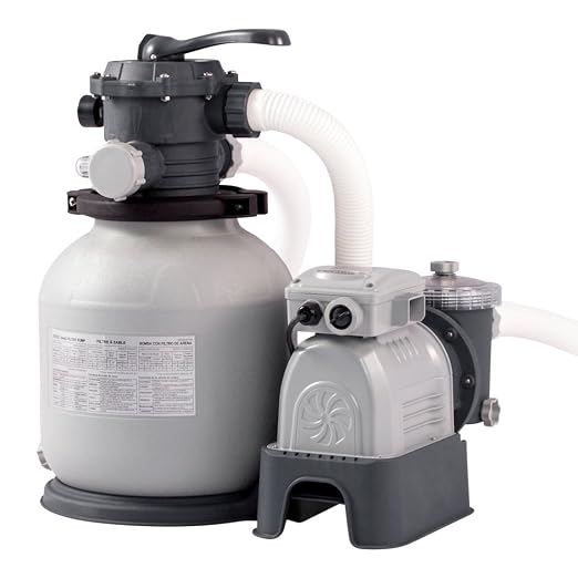 Intex 56674fr Pompa Di Filtraggio A Sabbia Per Piscine Fuoriterra E Interrate 6 M3h 05 Cv