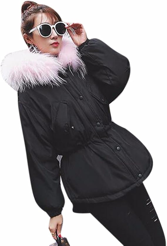 Amazon レディース フード付きモッズコート ダウンコート 無地 アウター コート ジャケット 通販