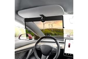 Sun Visor Extender for Car, Veharvim Upgraded Polarized Car Visor Extender Sun Blocker UV400, Universal Visor Extension for Car Visor, Clip on Sun Visor for Car, Adjustable Car Sun Visor UV Protector